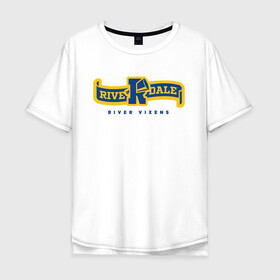 Мужская футболка хлопок Oversize с принтом RIVERDALE в Екатеринбурге, 100% хлопок | свободный крой, круглый ворот, “спинка” длиннее передней части | archie | go bulldogs | jughead | pop s | riverdale | vdgerir