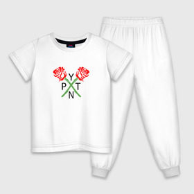 Детская пижама хлопок с принтом PAYTON MOORMEIER (НА СПИНЕ) в Екатеринбурге, 100% хлопок |  брюки и футболка прямого кроя, без карманов, на брюках мягкая резинка на поясе и по низу штанин
 | Тематика изображения на принте: flower | payton moormeier | roses | tiktok | блогер | пейтон | пейтон моормиер | розы | тикток | тиктокер | цветы | ютубер