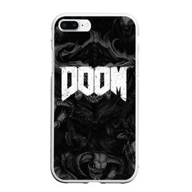 Чехол для iPhone 7Plus/8 Plus матовый с принтом DOOM ETERNAL в Екатеринбурге, Силикон | Область печати: задняя сторона чехла, без боковых панелей | Тематика изображения на принте: demons | devil | doom | doom eternal | doom slayer | hell | slayer | ад | демоны | дум