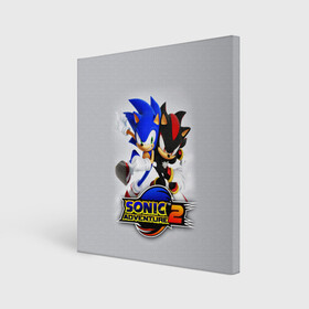 Холст квадратный с принтом SONIC & SHADOW в Екатеринбурге, 100% ПВХ |  | hedgehog | metal sonic | silver | silver the hedgehog | sonic | sonic boom | sonic the hedgehog | еж | ёж сонник | ежик | игры | кино | соник | соник в кино | сонник | фильм