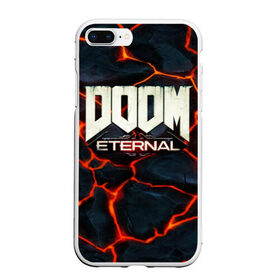 Чехол для iPhone 7Plus/8 Plus матовый с принтом DOOM ETERNAL в Екатеринбурге, Силикон | Область печати: задняя сторона чехла, без боковых панелей | Тематика изображения на принте: doom | doom eternal | game | дум | игра