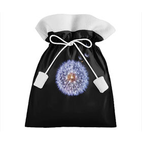 Подарочный 3D мешок с принтом Одуванчик в Екатеринбурге, 100% полиэстер | Размер: 29*39 см | flower | листья | одуванчик | прикольная | пух | растение | растения | цветок | цветы