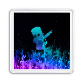 Магнит 55*55 с принтом Marshmello Fortnite в Екатеринбурге, Пластик | Размер: 65*65 мм; Размер печати: 55*55 мм | chapter 2 | fortnite | i was there | i was there pleasant park feb 2 2019 | marshmello | глава 2 | зефир | игра | маршмелло | маршмеллоу | маршмело | фортнайт | я был там