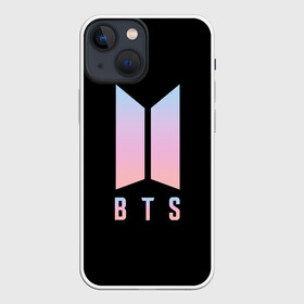 Чехол для iPhone 13 mini с принтом BTS LOGO | БТС ЛОГО (Z) в Екатеринбурге,  |  | beta cov b | biohazard | bts | mask | sars cov | биохазард | бтс | вирус | вирус из китая | китай | коронавирус | маски | медицина | медицинская маска | пневмония | ухань | эпидемия