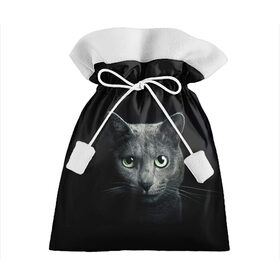 Подарочный 3D мешок с принтом Кот в Екатеринбурге, 100% полиэстер | Размер: 29*39 см | Тематика изображения на принте: animal | animals | beast | black | cat | kitten | британец | британка | животное | животные | зверек | зверь | кот | котейка | котенок | котики | котэ | кошка | кошки | черная