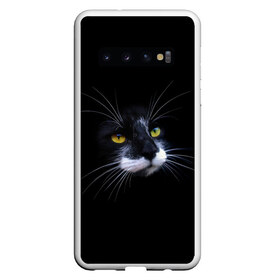 Чехол для Samsung Galaxy S10 с принтом Кот в Екатеринбурге, Силикон | Область печати: задняя сторона чехла, без боковых панелей | Тематика изображения на принте: animal | animals | beast | black | cat | kitten | британец | британка | животное | животные | зверек | зверь | кот | котейка | котенок | котики | котэ | кошка | кошки | черная