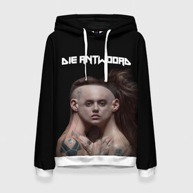 Женская толстовка 3D с принтом Die Antwoord. House of zef в Екатеринбурге, 100% полиэстер  | двухслойный капюшон со шнурком для регулировки, мягкие манжеты на рукавах и по низу толстовки, спереди карман-кенгуру с мягким внутренним слоем. | 2020 | album | die antwoord | house of zef | ninja | yolandi | альбом | йоланди | ниндзя | обложка