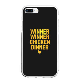 Чехол для iPhone 7Plus/8 Plus матовый с принтом Pubg Top #1 в Екатеринбурге, Силикон | Область печати: задняя сторона чехла, без боковых панелей | chicken | dinner | guns | mobile | pubg | top 1 | winner | пабг