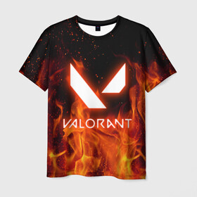 Мужская футболка 3D с принтом VALORANT в Екатеринбурге, 100% полиэфир | прямой крой, круглый вырез горловины, длина до линии бедер | riot games | valorant | valorant game | valorant riot | валорант | валорант игра.