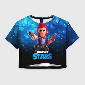 Женская футболка Crop-top 3D с принтом Brawl Stars Colt (Кольт) в Екатеринбурге, 100% полиэстер | круглая горловина, длина футболки до линии талии, рукава с отворотами | brawl | brawl stars | brawlstars | brawlstarsmemes | brawl_stars | clashofclans | clashroyale | colt | plp | supercell | бравл | бравлстарс | кольт