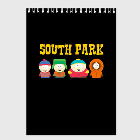 Скетчбук с принтом South Park в Екатеринбурге, 100% бумага
 | 48 листов, плотность листов — 100 г/м2, плотность картонной обложки — 250 г/м2. Листы скреплены сверху удобной пружинной спиралью | Тематика изображения на принте: south park | американская культура | американский мультсериал | колорадо | пародия | саус парк | саут парк | черный юмор | четыре мальчика | шоу | южный парк