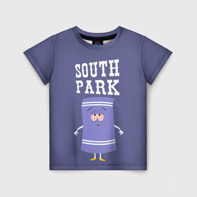 Детская футболка 3D с принтом South Park Полотенчико в Екатеринбурге, 100% гипоаллергенный полиэфир | прямой крой, круглый вырез горловины, длина до линии бедер, чуть спущенное плечо, ткань немного тянется | south park | баттерс | кайл | кени | кеннет | кенни | мультик | саус парк | стэнли | эрик | южный парк
