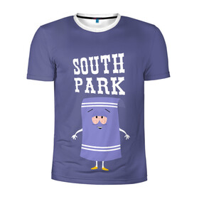 Мужская футболка 3D спортивная с принтом South Park Полотенчико в Екатеринбурге, 100% полиэстер с улучшенными характеристиками | приталенный силуэт, круглая горловина, широкие плечи, сужается к линии бедра | south park | баттерс | кайл | кени | кеннет | кенни | мультик | саус парк | стэнли | эрик | южный парк