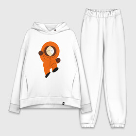 Женский костюм хлопок Oversize с принтом ЮЖНЫЙ ПАРК в Екатеринбурге,  |  | kenny | south park | кенни | мультфильмы | саус парк | южный парк