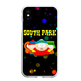 Чехол для iPhone XS Max матовый с принтом South Park в Екатеринбурге, Силикон | Область печати: задняя сторона чехла, без боковых панелей | Тематика изображения на принте: south park | американская культура | американский мультсериал | колорадо | пародия | саус парк | саут парк | черный юмор | четыре мальчика | шоу | южный парк