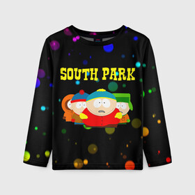 Детский лонгслив 3D с принтом South Park. в Екатеринбурге, 100% полиэстер | длинные рукава, круглый вырез горловины, полуприлегающий силуэт
 | south park | американская культура | американский мультсериал | колорадо | пародия | саус парк | саут парк | черный юмор | четыре мальчика | шоу | южный парк