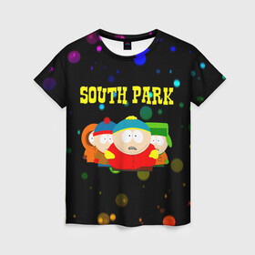 Женская футболка 3D с принтом South Park. в Екатеринбурге, 100% полиэфир ( синтетическое хлопкоподобное полотно) | прямой крой, круглый вырез горловины, длина до линии бедер | south park | американская культура | американский мультсериал | колорадо | пародия | саус парк | саут парк | черный юмор | четыре мальчика | шоу | южный парк