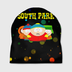 Шапка 3D с принтом South Park. в Екатеринбурге, 100% полиэстер | универсальный размер, печать по всей поверхности изделия | south park | американская культура | американский мультсериал | колорадо | пародия | саус парк | саут парк | черный юмор | четыре мальчика | шоу | южный парк