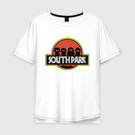 Мужская футболка хлопок Oversize с принтом South Park в Екатеринбурге, 100% хлопок | свободный крой, круглый ворот, “спинка” длиннее передней части | cartman | kenny | park | south | southpark | world | картман | кенни | мир | мульт | мультик | парк | периода | персонаж | персонажи | сериал | южный | юрского