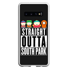 Чехол для Samsung Galaxy S10 с принтом South Park в Екатеринбурге, Силикон | Область печати: задняя сторона чехла, без боковых панелей | Тематика изображения на принте: cartman | kenny | park | south | southpark | картман | кенни | мульт | мультик | парк | персонаж | персонажи | сериал | южный