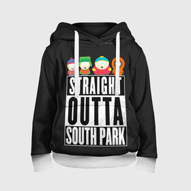 Детская толстовка 3D с принтом South Park в Екатеринбурге, 100% полиэстер | двухслойный капюшон со шнурком для регулировки, мягкие манжеты на рукавах и по низу толстовки, спереди карман-кенгуру с мягким внутренним слоем | cartman | kenny | park | south | southpark | картман | кенни | мульт | мультик | парк | персонаж | персонажи | сериал | южный