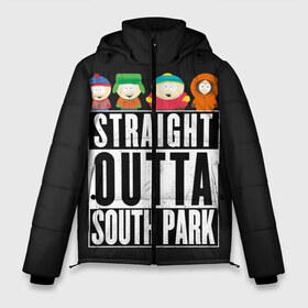 Мужская зимняя куртка 3D с принтом South Park в Екатеринбурге, верх — 100% полиэстер; подкладка — 100% полиэстер; утеплитель — 100% полиэстер | длина ниже бедра, свободный силуэт Оверсайз. Есть воротник-стойка, отстегивающийся капюшон и ветрозащитная планка. 

Боковые карманы с листочкой на кнопках и внутренний карман на молнии. | Тематика изображения на принте: cartman | kenny | park | south | southpark | картман | кенни | мульт | мультик | парк | персонаж | персонажи | сериал | южный
