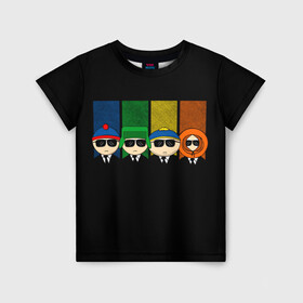 Детская футболка 3D с принтом South Park в Екатеринбурге, 100% гипоаллергенный полиэфир | прямой крой, круглый вырез горловины, длина до линии бедер, чуть спущенное плечо, ткань немного тянется | cartman | kenny | park | south | southpark | картман | кенни | мульт | мультик | парк | персонаж | персонажи | сериал | южный