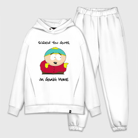 Мужской костюм хлопок OVERSIZE с принтом ЮЖНЫЙ ПАРК в Екатеринбурге,  |  | cartman | kenny | south park | картман | кенни | мультфильмы | саус парк | южный парк