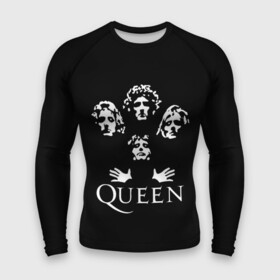 Мужской рашгард 3D с принтом QUEEN | КВИН (+НА СПИНЕ) в Екатеринбурге,  |  | queen | rock | we will rock you | брайан мэи | группа queen | группа квин | джон дикон | квин | королева | король | роджер тейлор | рок | фредди меркьюри