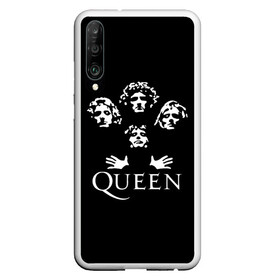 Чехол для Honor P30 с принтом QUEEN (НА СПИНЕ) в Екатеринбурге, Силикон | Область печати: задняя сторона чехла, без боковых панелей | queen | rock | we will rock you | брайан мэи | группа queen | группа квин | джон дикон | квин | королева | король | роджер тейлор | рок | фредди меркьюри