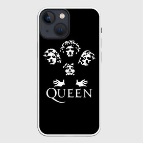 Чехол для iPhone 13 mini с принтом QUEEN | КВИН (+НА СПИНЕ) в Екатеринбурге,  |  | queen | rock | we will rock you | брайан мэи | группа queen | группа квин | джон дикон | квин | королева | король | роджер тейлор | рок | фредди меркьюри