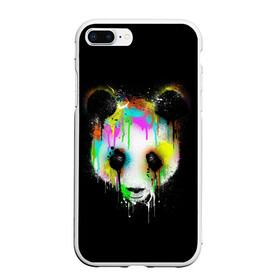 Чехол для iPhone 7Plus/8 Plus матовый с принтом Панда в краске в Екатеринбурге, Силикон | Область печати: задняя сторона чехла, без боковых панелей | panda | животные | краска | медведь | милая | няшная | панда | прикольная | смешно | юмор