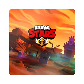 Магнит виниловый Квадрат с принтом BRAWL STARS в Екатеринбурге, полимерный материал с магнитным слоем | размер 9*9 см, закругленные углы | 8 bit | barley | brawl stars | brock | bull | colt | crow | dynamike | frank | jessie | leon | барли | бравл старс | брок | булл | ворон | динамайк | кольт | леон | могила | фрэнк