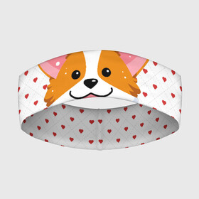 Повязка на голову 3D с принтом Корги в Екатеринбурге,  |  | corgi | корги | маленькая собачка | милый | милый корги | рыжая | рыжая собачка | собака | собачка | такси