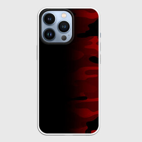 Чехол для iPhone 13 Pro с принтом RED BLACK MILITARY CAMO | КРАСНЫЙ КАМУФЛЯЖ в Екатеринбурге,  |  | abstract | camo | geometry | geometry stripes | military | texture | абстракция | армейские | армия | геометрические полосы | геометрия | камуфляж | красный камуфляж | милитари | текстура