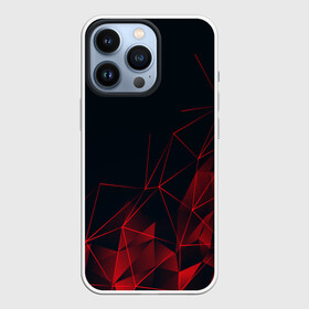 Чехол для iPhone 13 Pro с принтом RED STRIPES | КРАСНАЯ ГЕОМЕТРИЯ в Екатеринбурге,  |  | abstraction | geometry | hexagon | neon | paints | stripes | texture | triangle | абстракция | брызги | геометрия | краски | неон | неоновый | соты | текстура