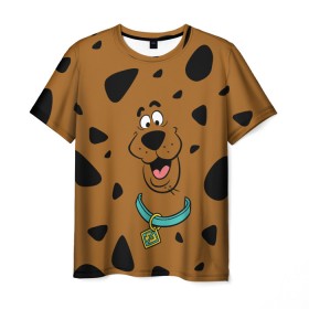Мужская футболка 3D с принтом Scooby-Doo в Екатеринбурге, 100% полиэфир | прямой крой, круглый вырез горловины, длина до линии бедер | scooby doo | vdosadir | скуберт фон дуенхеймер | скуби ду | уильям ханна