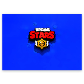 Поздравительная открытка с принтом BRAWL STARS в Екатеринбурге, 100% бумага | плотность бумаги 280 г/м2, матовая, на обратной стороне линовка и место для марки
 | Тематика изображения на принте: 8 bit | barley | brawl stars | brock | bull | colt | crow | dynamike | frank | jessie | leon | nita | барли | бравл старс | брок | булл | ворон | джесси | динамайк | кольт | леон | фрэнк