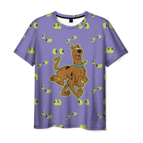 Мужская футболка 3D с принтом Scooby-Doo в Екатеринбурге, 100% полиэфир | прямой крой, круглый вырез горловины, длина до линии бедер | scooby doo | vdosadir | скуберт фон дуенхеймер | скуби ду | собака | уильям ханна