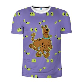 Мужская футболка 3D спортивная с принтом Scooby-Doo в Екатеринбурге, 100% полиэстер с улучшенными характеристиками | приталенный силуэт, круглая горловина, широкие плечи, сужается к линии бедра | scooby doo | vdosadir | скуберт фон дуенхеймер | скуби ду | собака | уильям ханна