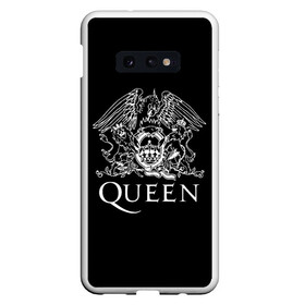 Чехол для Samsung S10E с принтом QUEEN в Екатеринбурге, Силикон | Область печати: задняя сторона чехла, без боковых панелей | queen | rock | we will rock you | брайан мэи | группа queen | группа квин | джон дикон | квин | королева | король | роджер тейлор | рок | фредди меркьюри