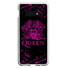 Чехол для Samsung S10E с принтом QUEEN в Екатеринбурге, Силикон | Область печати: задняя сторона чехла, без боковых панелей | Тематика изображения на принте: queen | rock | we will rock you | брайан мэи | группа queen | группа квин | джон дикон | квин | королева | король | роджер тейлор | рок | фредди меркьюри