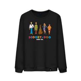 Мужской свитшот хлопок с принтом Scooby-Doo and Co в Екатеринбурге, 100% хлопок |  | fred jones | scooby doo | scrappy doo | shaggy | vdosadir | velma dinkle | велма динкли | дафна блейк | скуберт фон дуенхеймер | скуби ду | уильям ханна | фред джонс | шегги