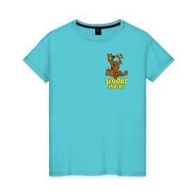 Женская футболка хлопок с принтом Scooby Snacks в Екатеринбурге, 100% хлопок | прямой крой, круглый вырез горловины, длина до линии бедер, слегка спущенное плечо | scooby doo | vdosadir | пицца | скуберт фон дуенхеймер | скуби ду | уильям ханна