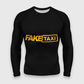 Мужской рашгард 3D с принтом Fake Taxi в Екатеринбурге,  |  | fake taxi | faketaxi | taxi | такси | таксист | фейк такси | фейковое такси | фейктакси