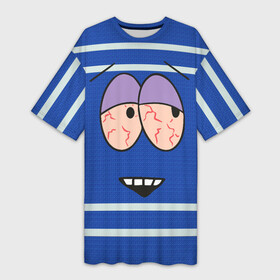 Платье-футболка 3D с принтом ПОЛОТЕНЧИК в Екатеринбурге,  |  | cartman | kenny | kyle | south park | stan | кайл | картман | кенни | полотенчик | стэн | южный парк