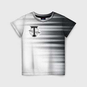 Детская футболка 3D с принтом Торпедо в Екатеринбурге, 100% гипоаллергенный полиэфир | прямой крой, круглый вырез горловины, длина до линии бедер, чуть спущенное плечо, ткань немного тянется | белое | пфл | рфпл | торпедо | форма | футбол | чёрное