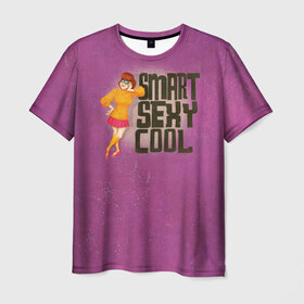 Мужская футболка 3D с принтом Smart Sexy Cool в Екатеринбурге, 100% полиэфир | прямой крой, круглый вырез горловины, длина до линии бедер | Тематика изображения на принте: scooby doo | vdosadir | velma dinkle | велма динкли | скуби ду | уильям ханна