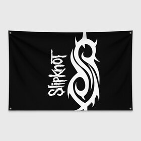Флаг-баннер с принтом Slipknot (6) в Екатеринбурге, 100% полиэстер | размер 67 х 109 см, плотность ткани — 95 г/м2; по краям флага есть четыре люверса для крепления | devil | metal | music | rock | satana | slipknot | дьявол | метал | музыка | рок | сатана | слипкнот