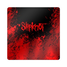 Магнит виниловый Квадрат с принтом Slipknot (9) в Екатеринбурге, полимерный материал с магнитным слоем | размер 9*9 см, закругленные углы | devil | metal | music | rock | satana | slipknot | дьявол | метал | музыка | рок | сатана | слипкнот